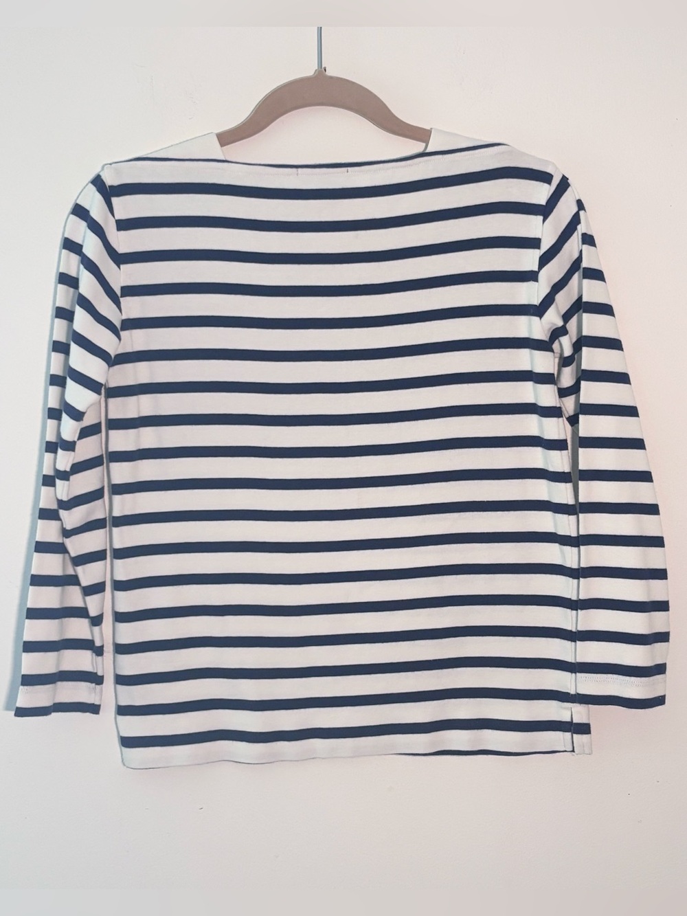Soeur Paris Katy Navy Blue White Breton Stripe Cotton Long Sleeve Shirt EU36/US4 - Picture 5 of 12